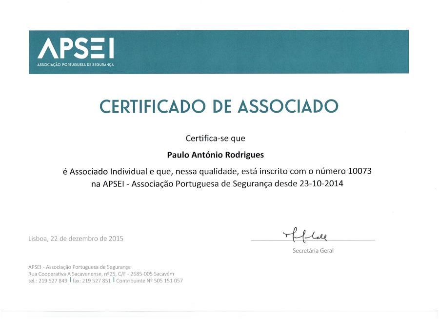 Certificado APSEI