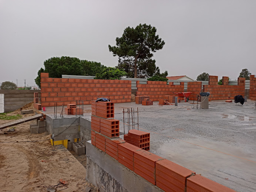 levantamento de paredes e pilares