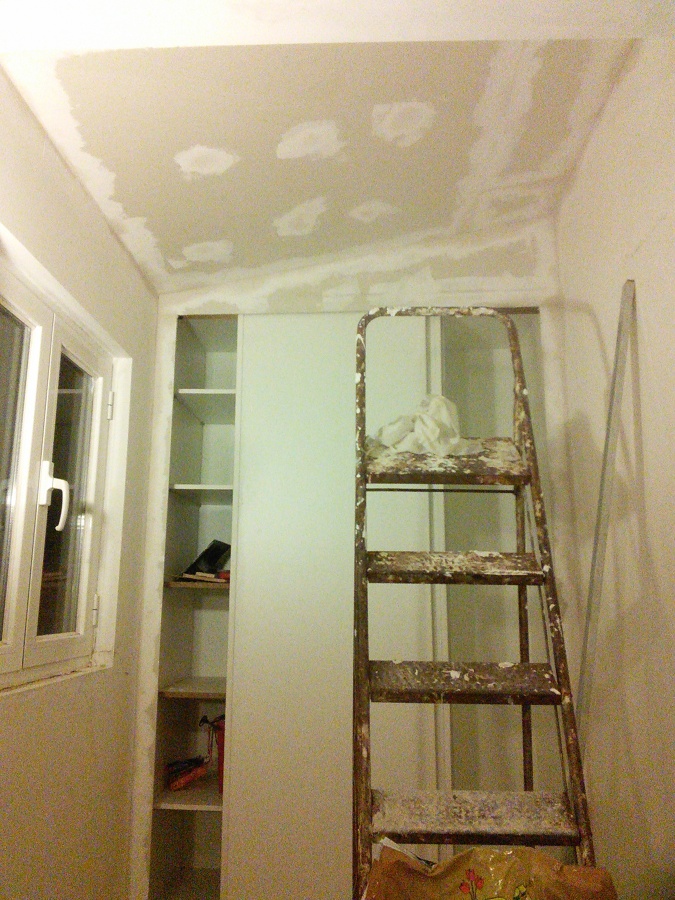 teto e armário embutido em pladur