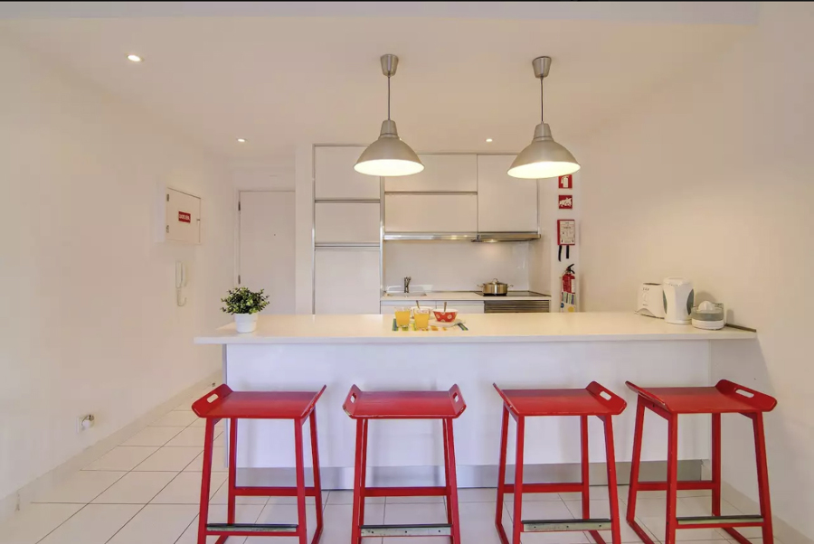 Remodelação total de apartamento junto ao mar