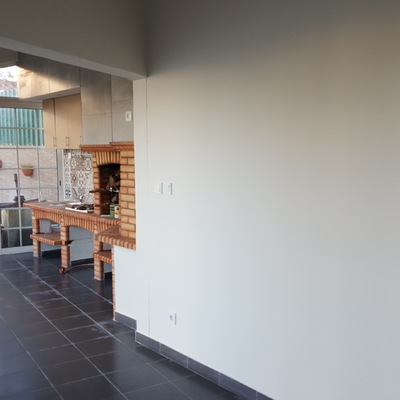 Parede em pladur finalizada