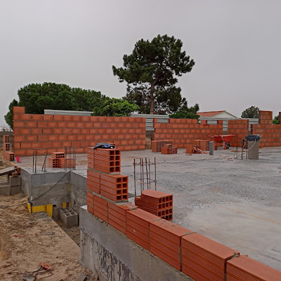 levantamento de paredes e pilares