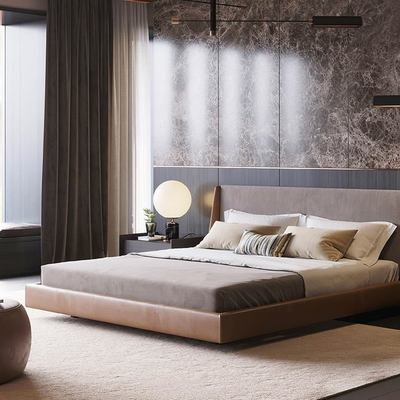 Decoração de quarto moderno e fabrico de móveis de quarto por medida