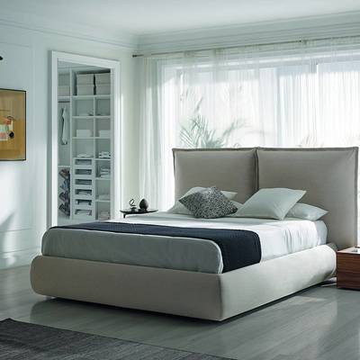 Decoração de quarto moderno e fabrico de móveis de quarto por medida