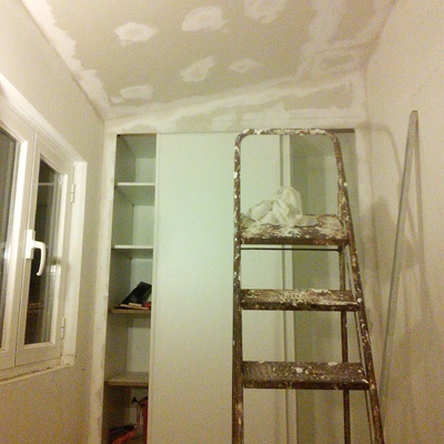 teto e armário embutido em pladur