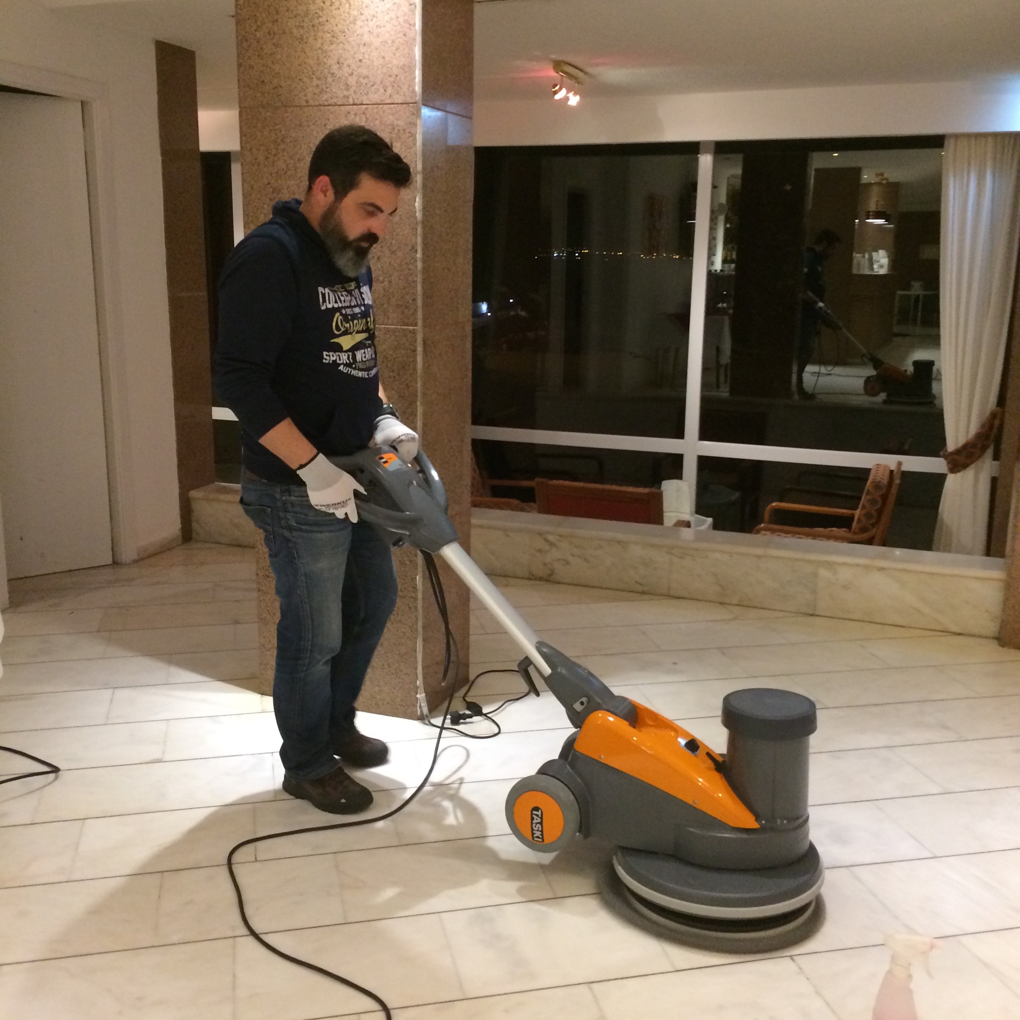 Vitrificação de pedra marmore