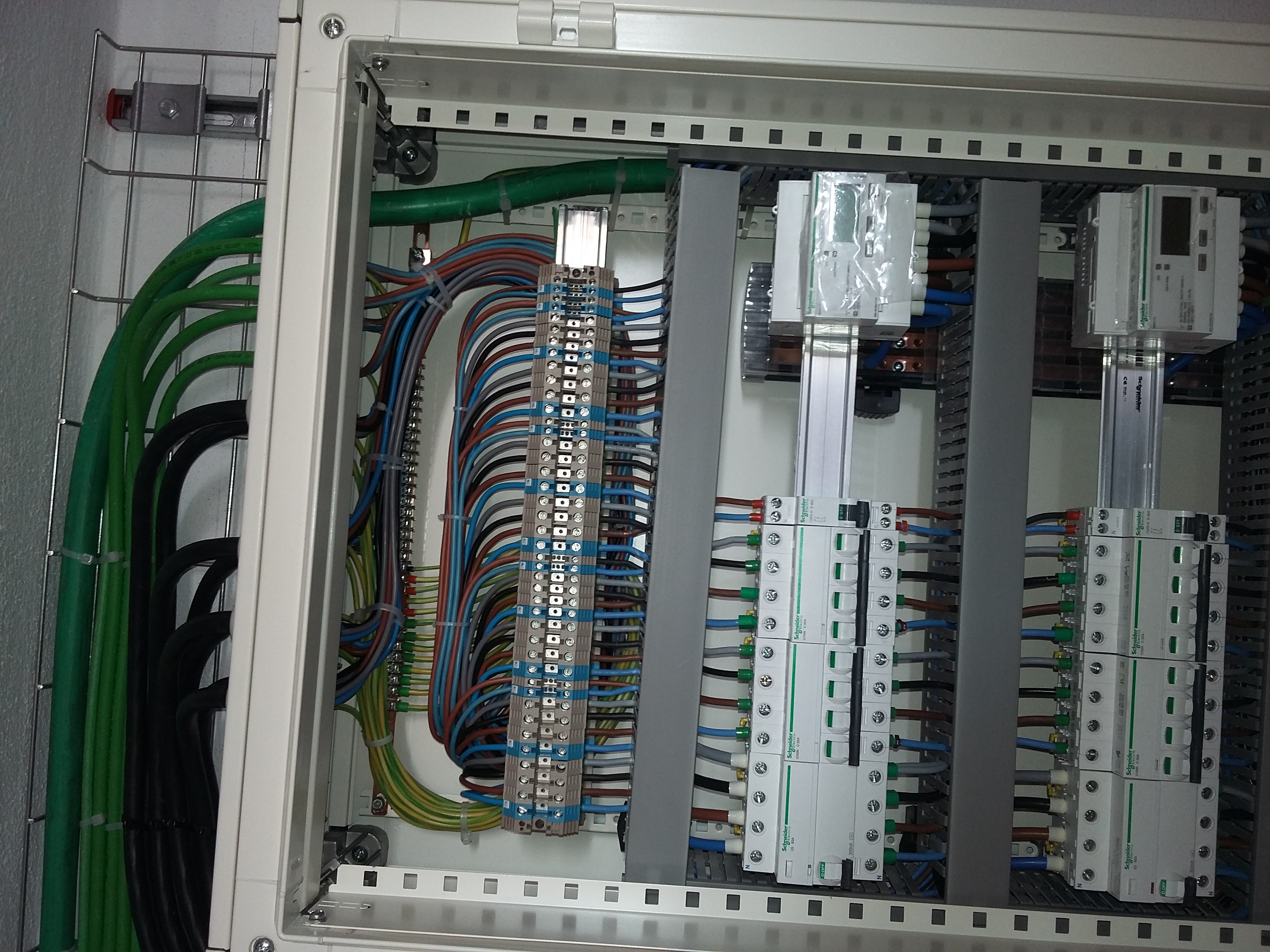 quadro electrico de contagem ja montado