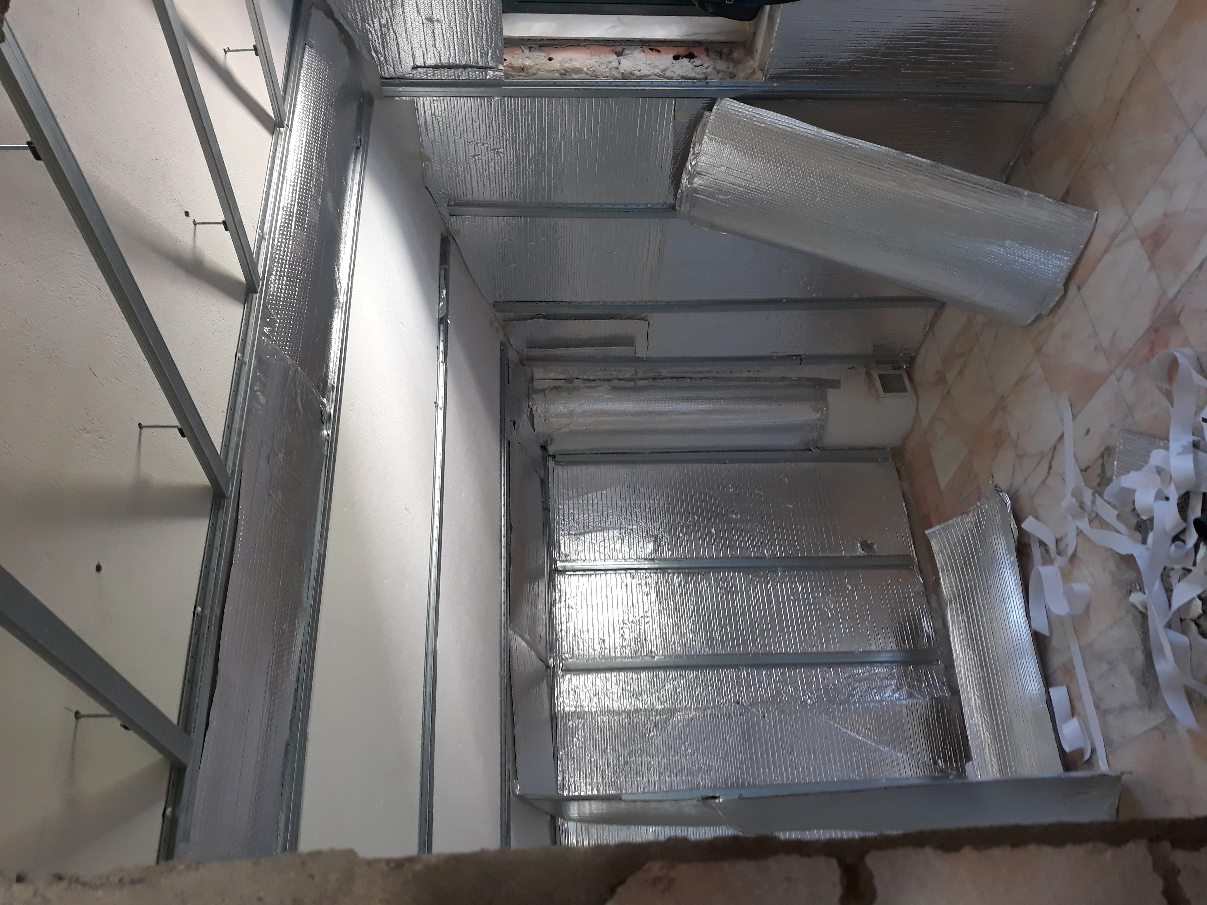 Gesso cartonado e pinturas