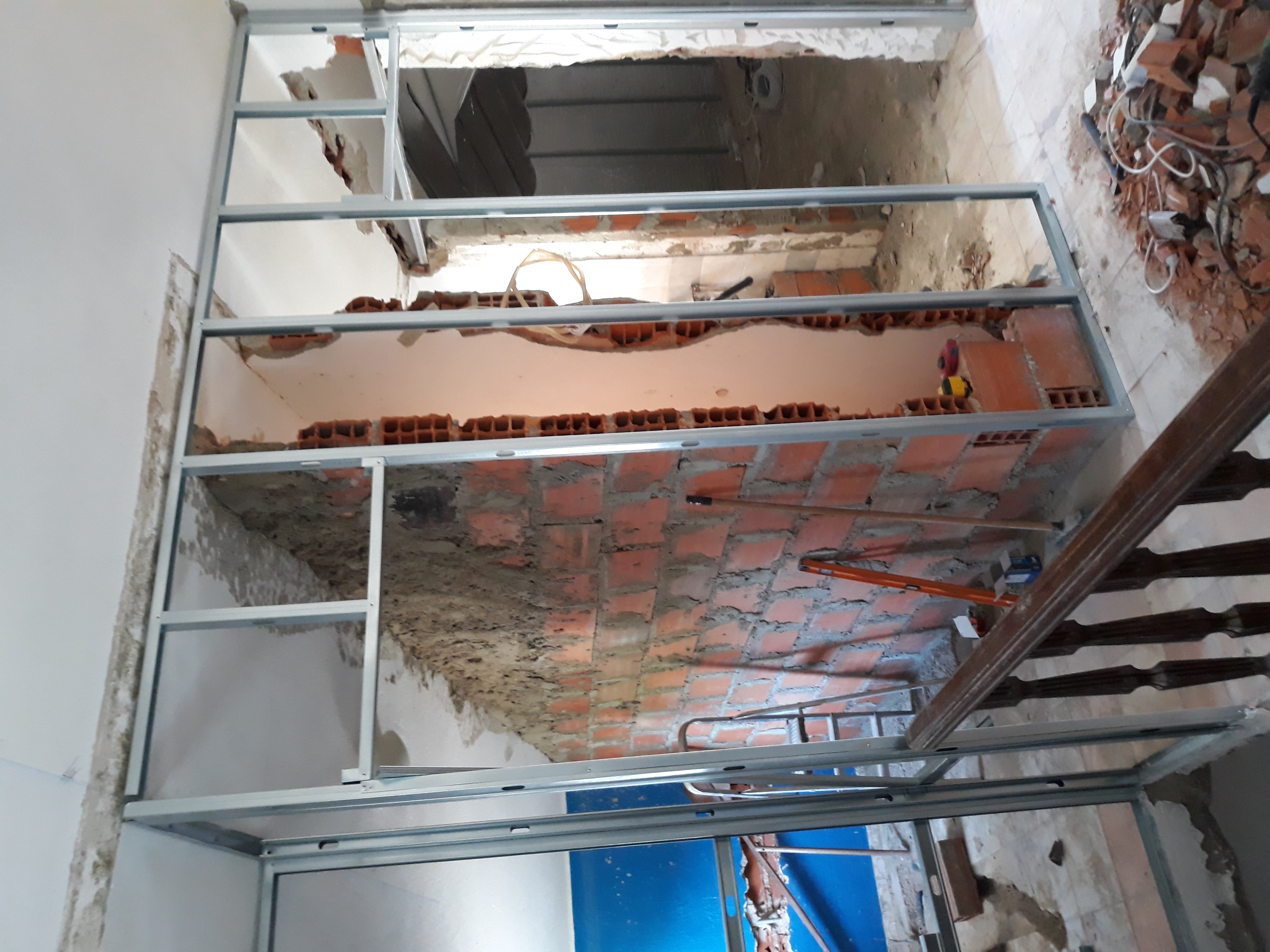 Gesso cartonado e pinturas