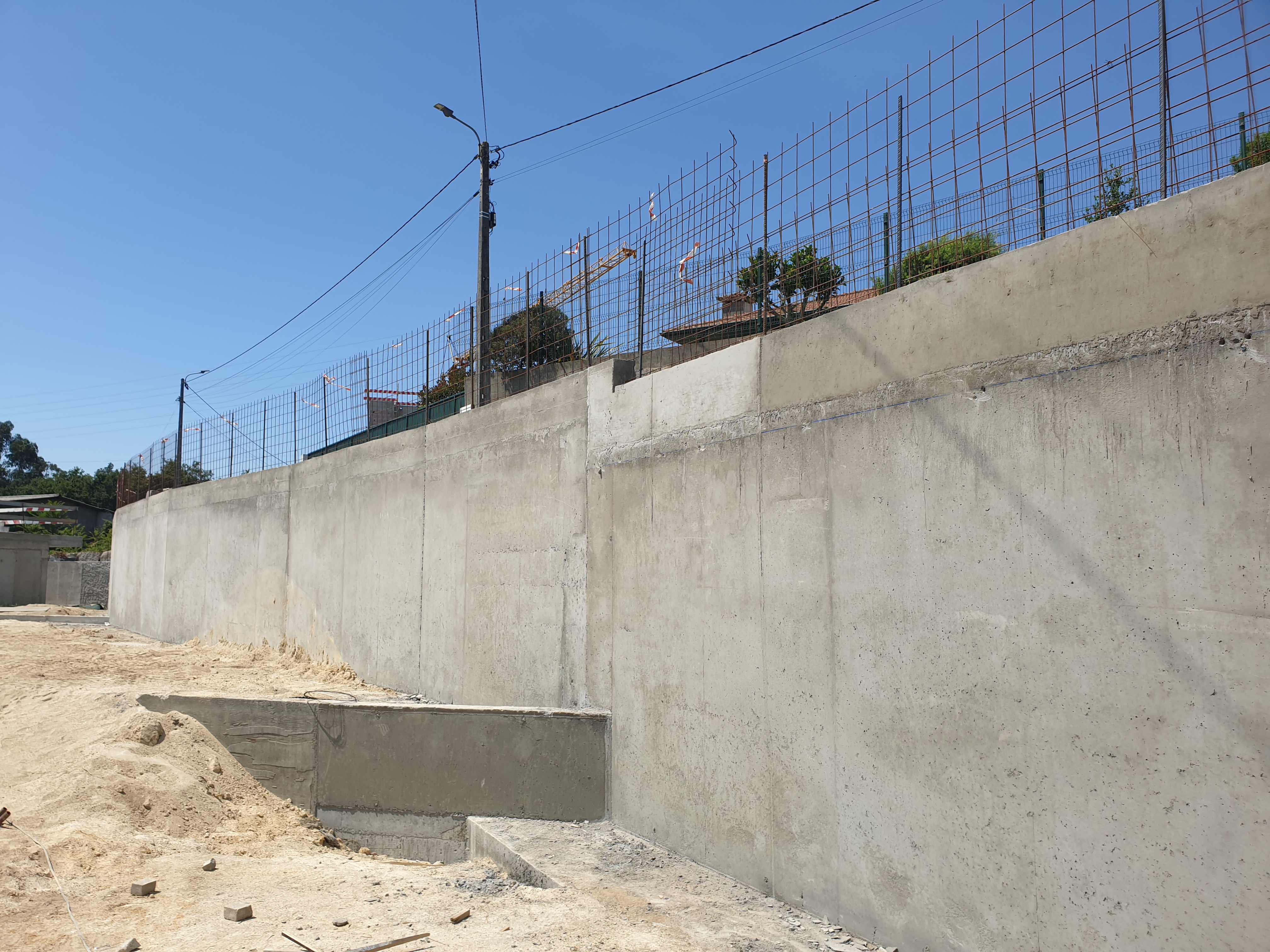 Muro vedação terreno