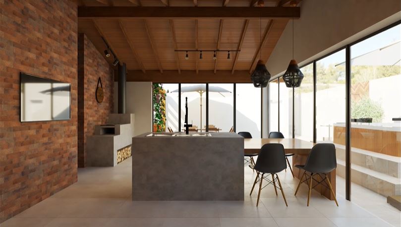 Área Gourmet Rústica/Industrial