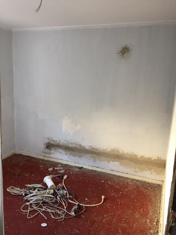 Preparando para pintura