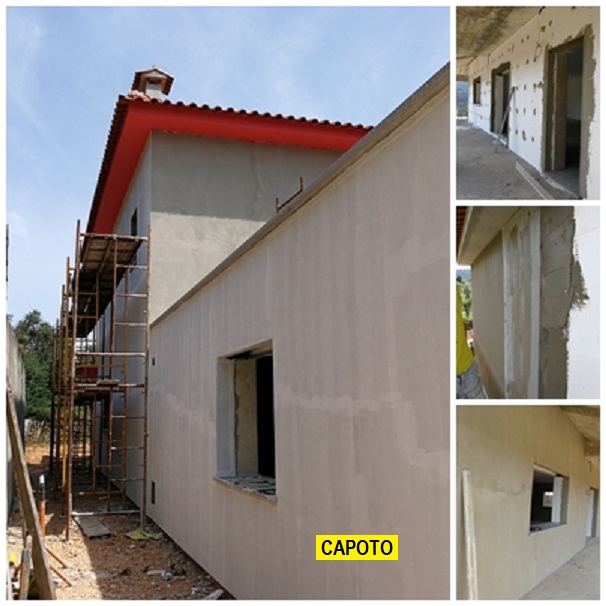 Aplicação de capoto / etics