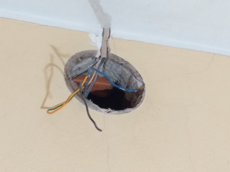 Preparação para instalação elétrica