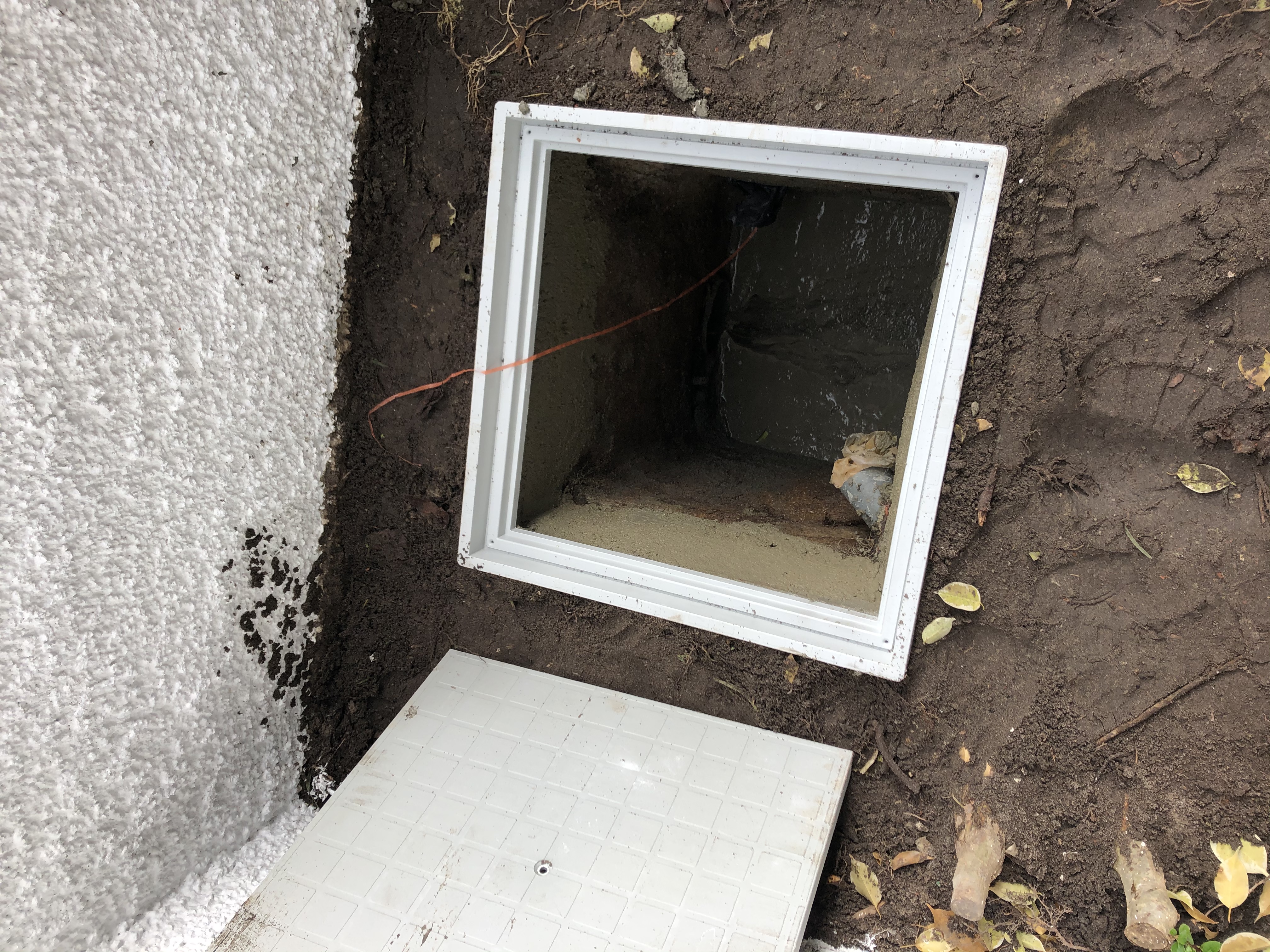 Caixa de esgoto reformada