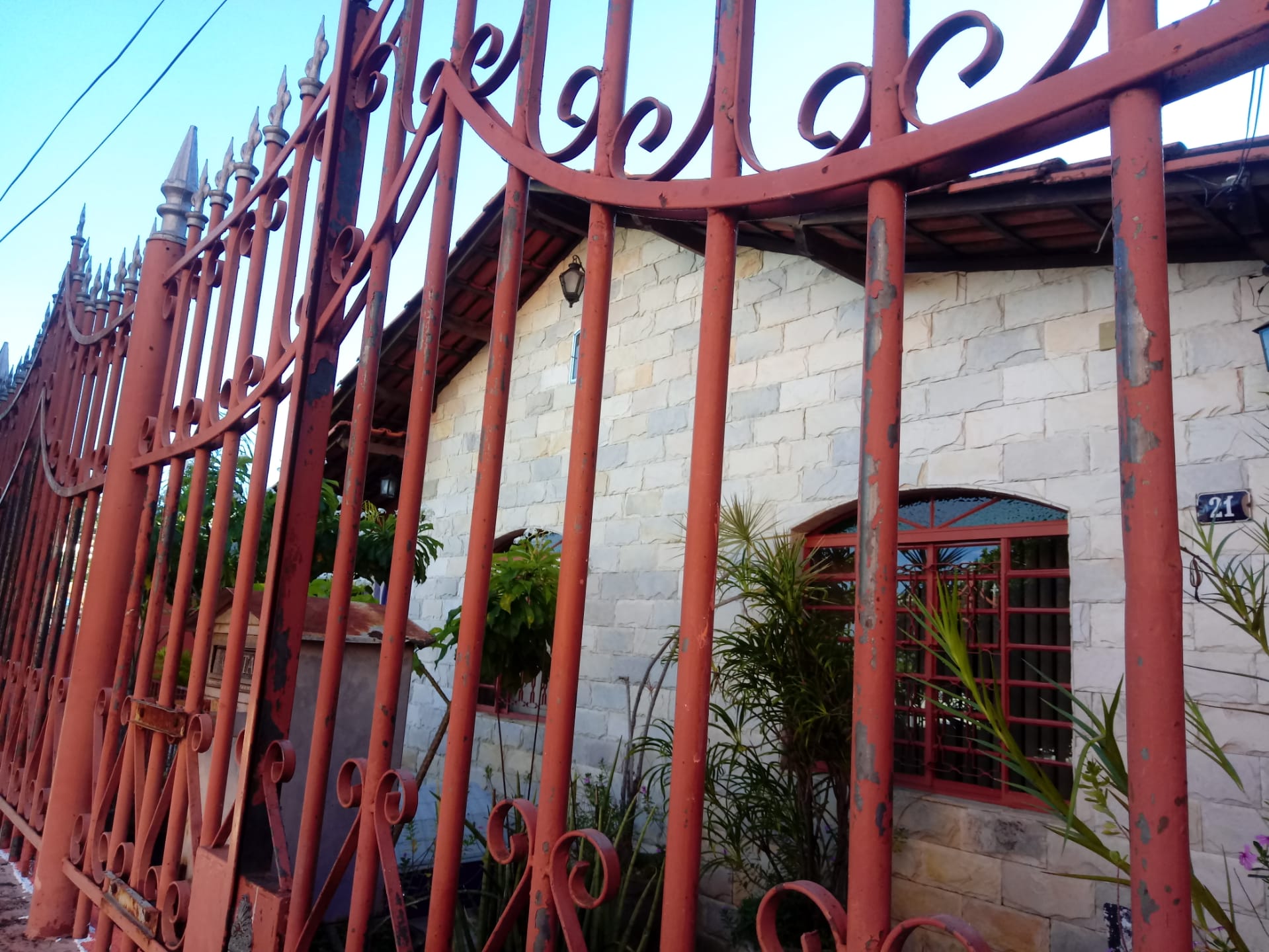 Fechamento com grades