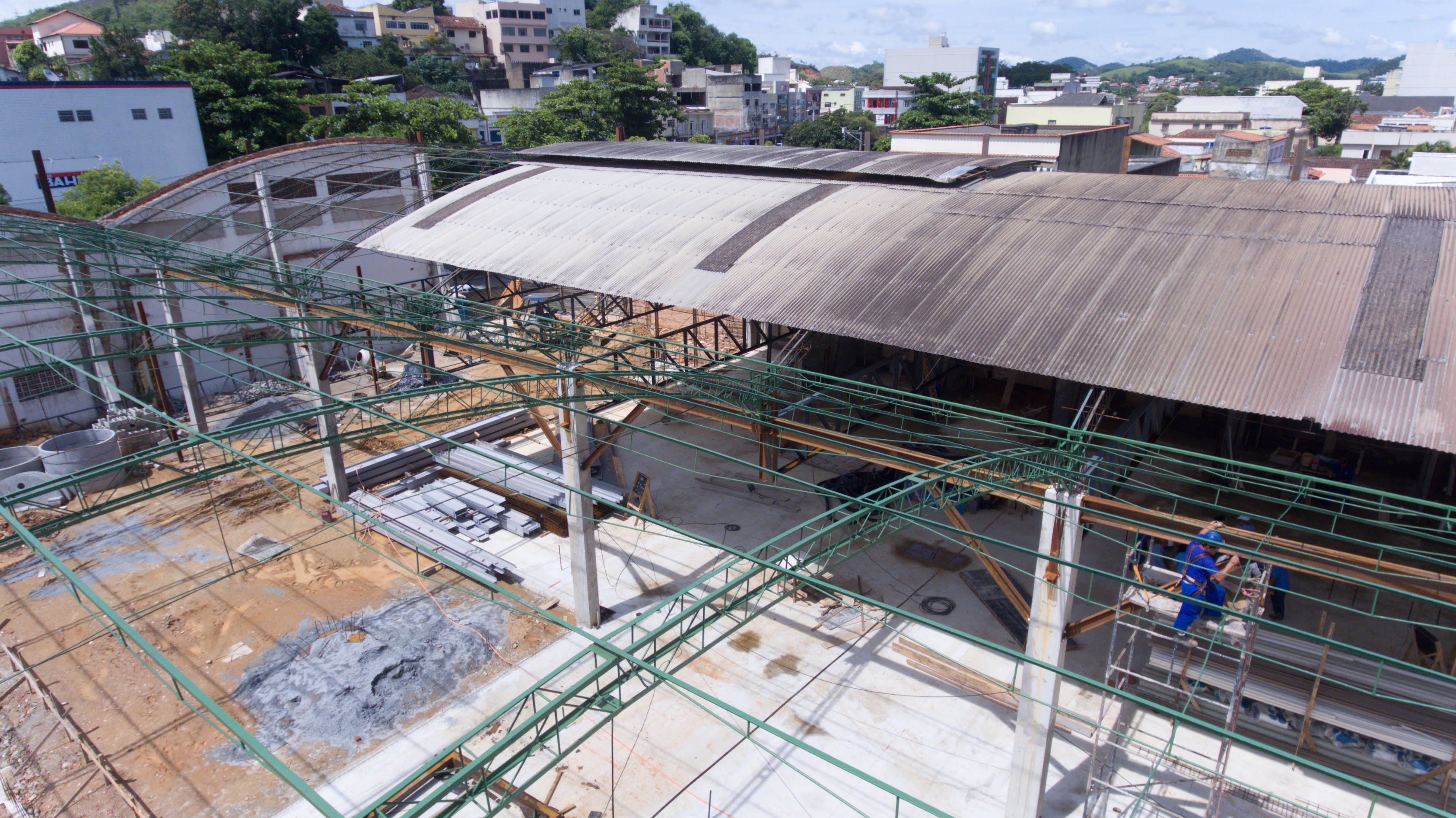 Construção de supermercado