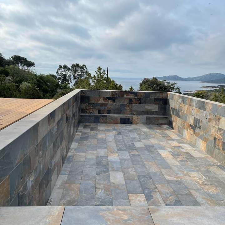 Piscina imitacao pedra de bali