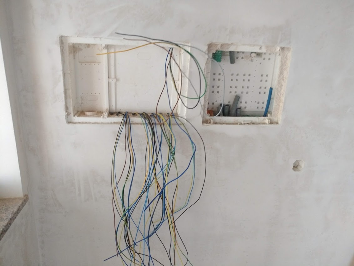 Preparação do quadro Electrico e ITED