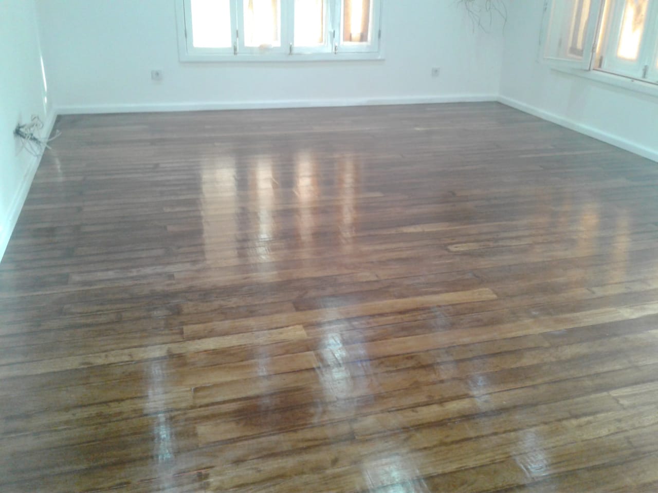 pavimento envernizada