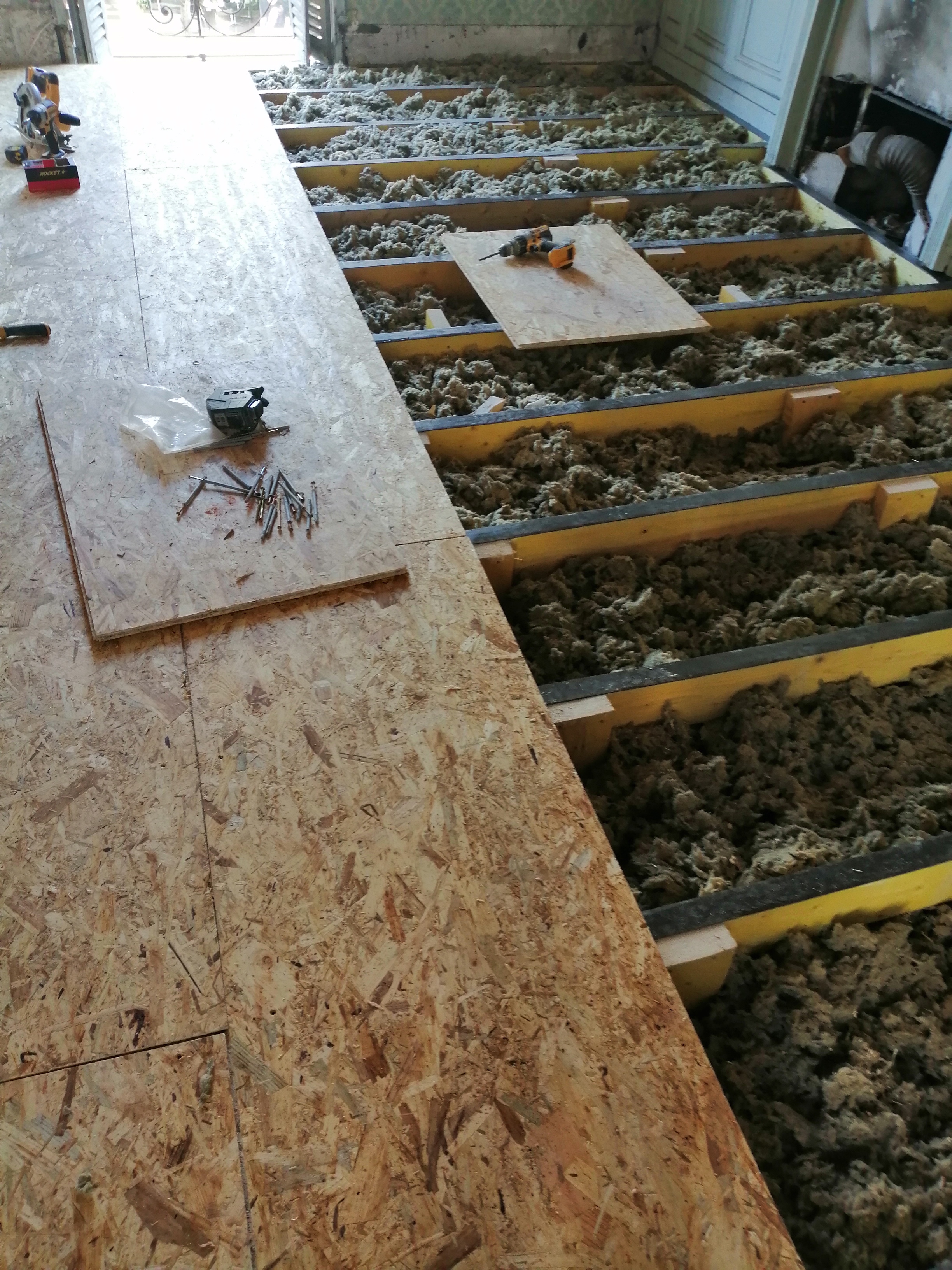 Renovação chão e nivelamento