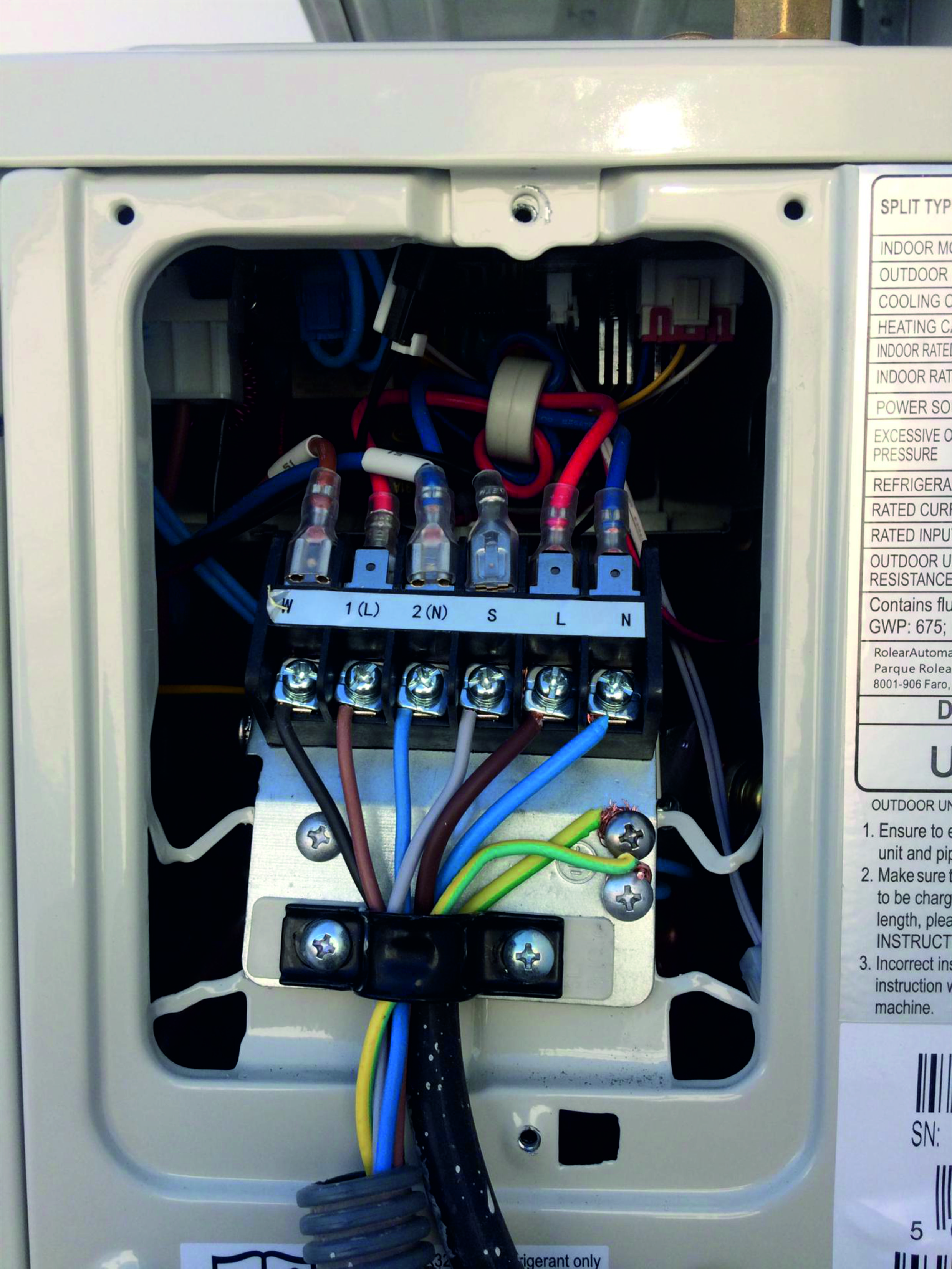 Instalação eletrica de ar condicionado