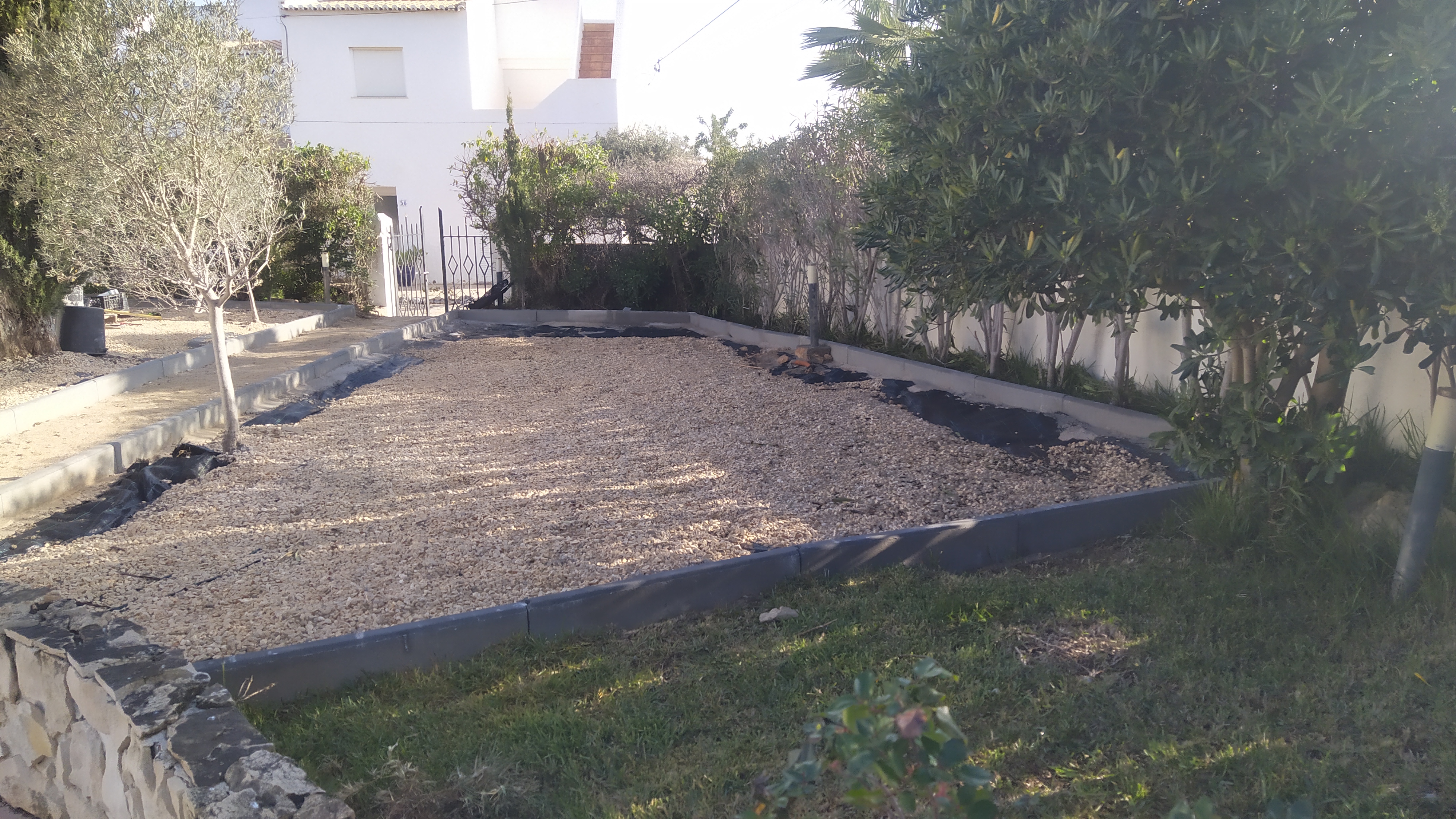 Colocação de meio fio