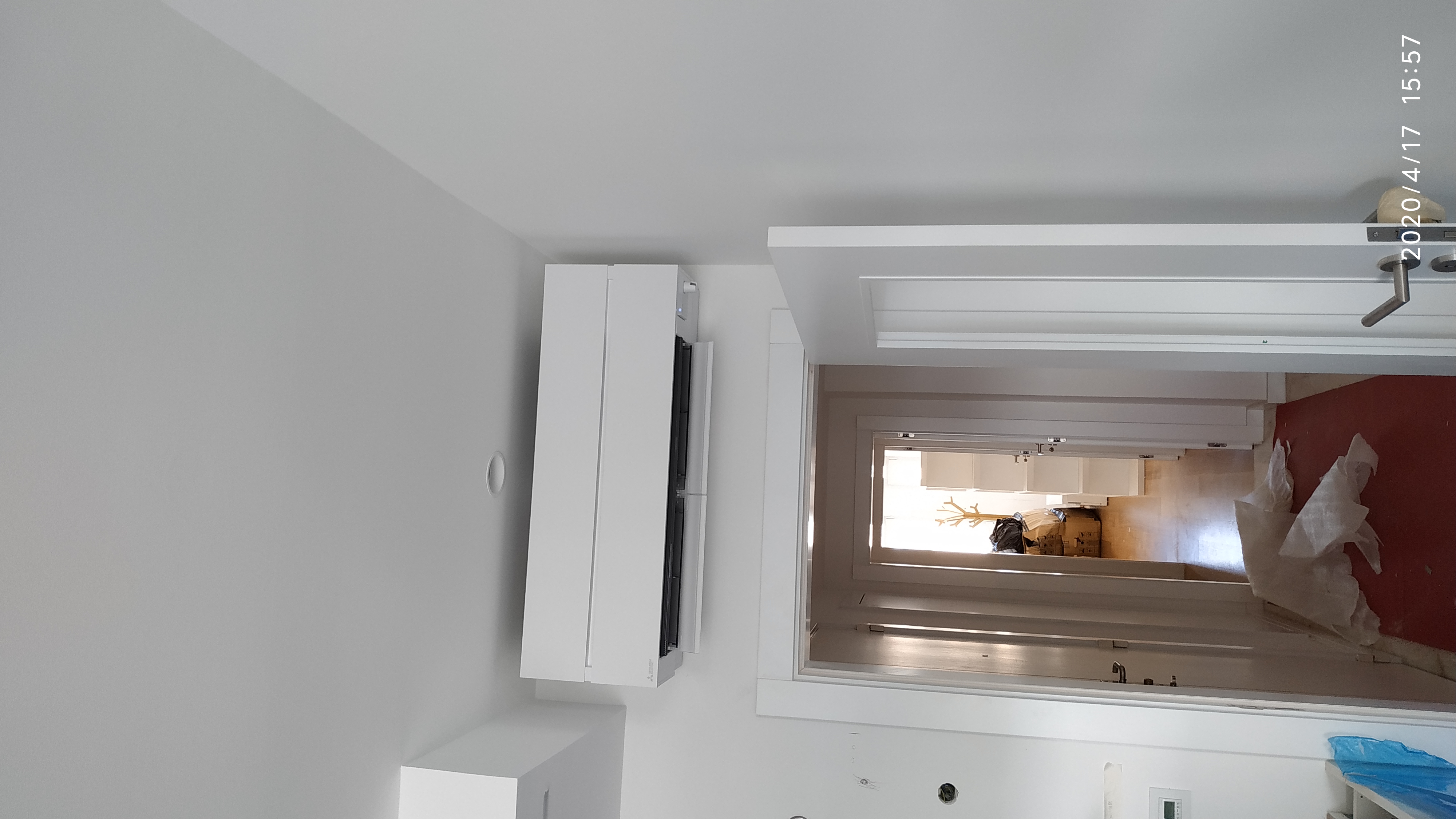 Instalação de conjunto Multi-Split 3x1 Mitsubishi, Unidade Interior