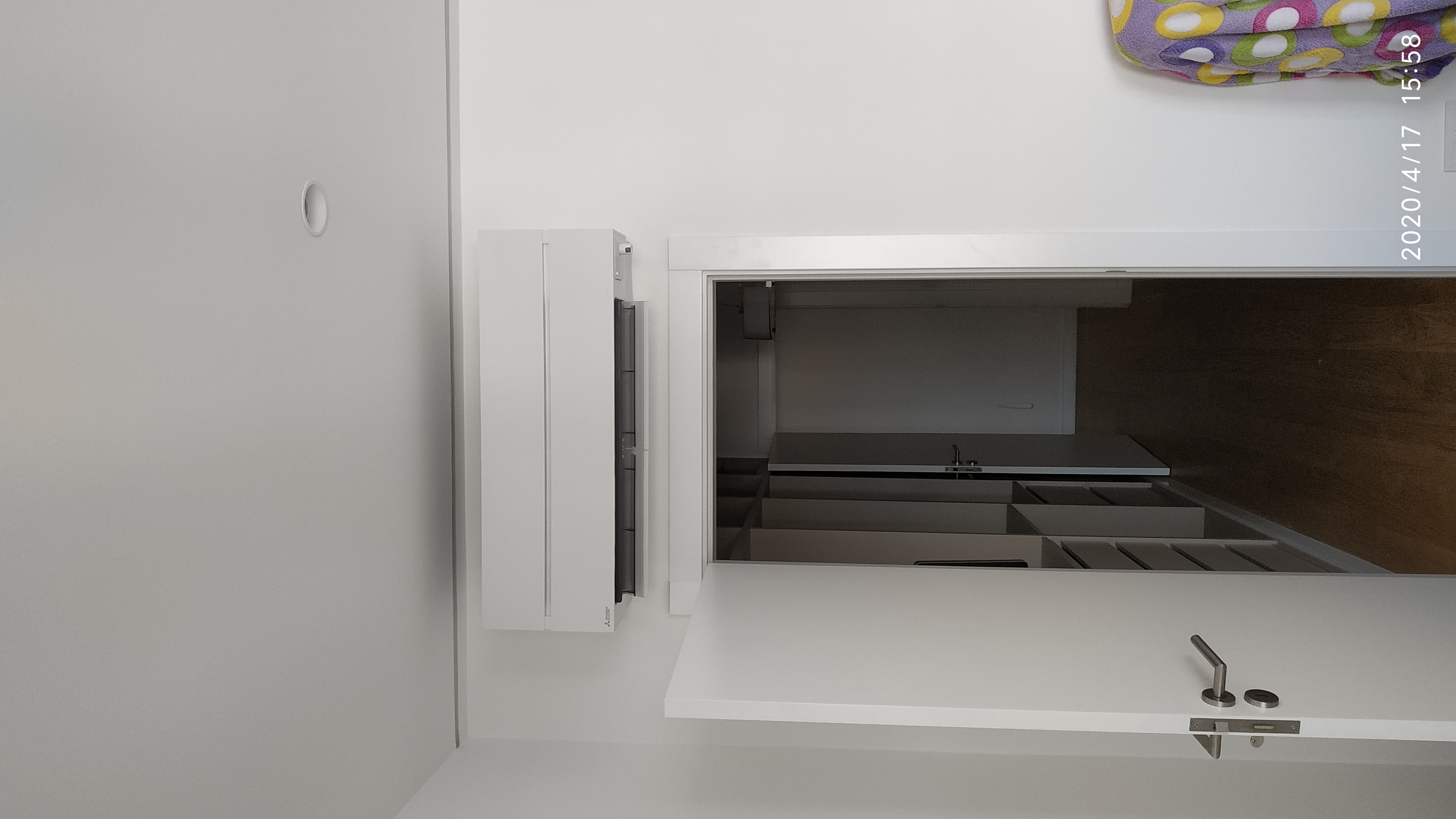 Instalação de conjunto Multi-Split 3x1 Mitsubishi, Unidade Interior