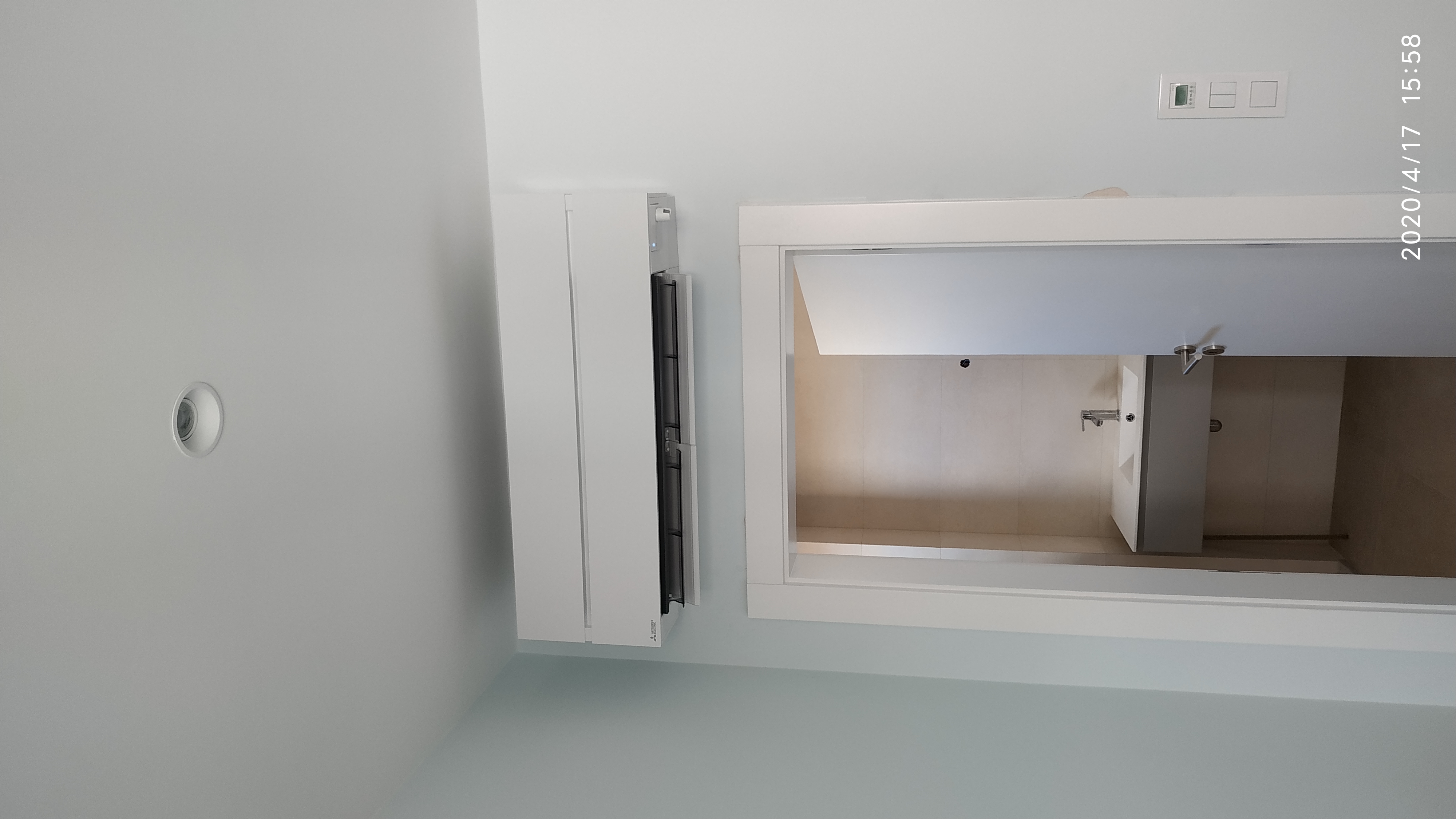 Instalação de conjunto Multi-Split 3x1 Mitsubishi, Unidade Interior