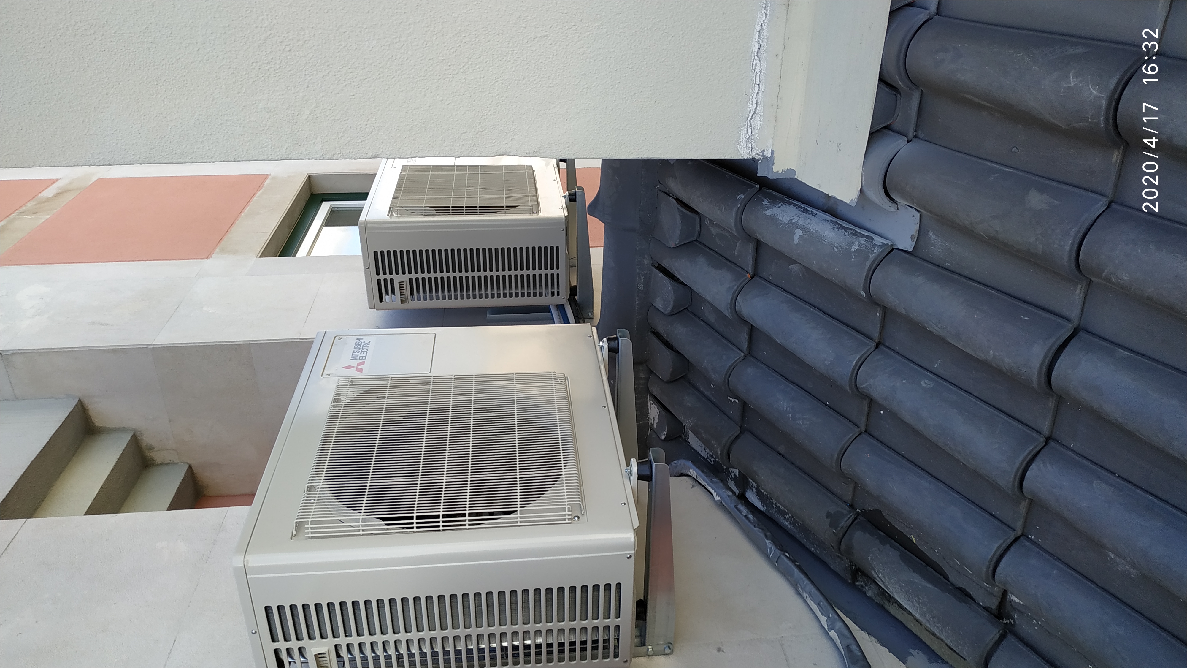 Instalação de conjunto Multi-Split 3x1 Mitsubishi, Unidade Exterior