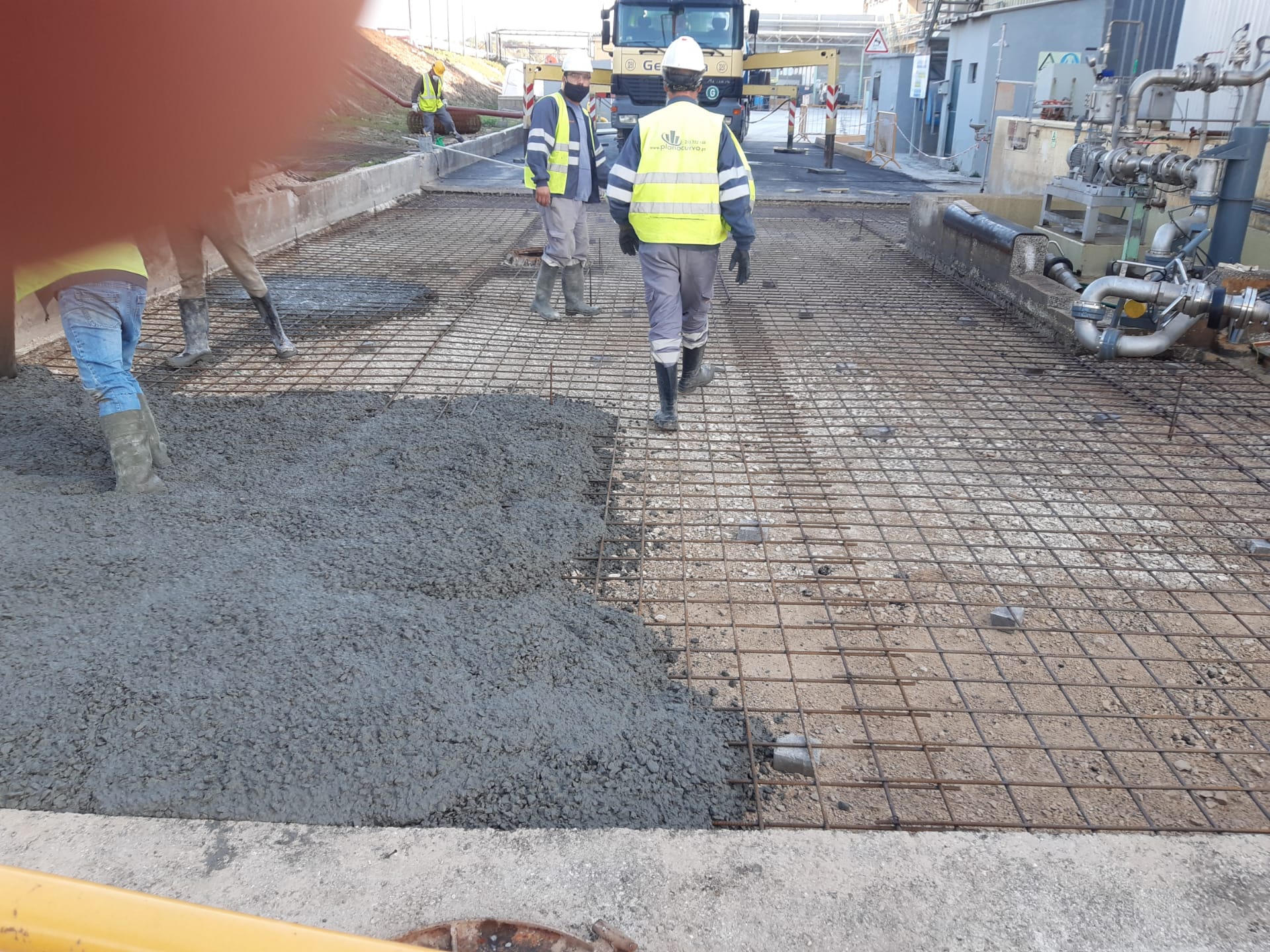 Processo de Pavimentação - Rampa