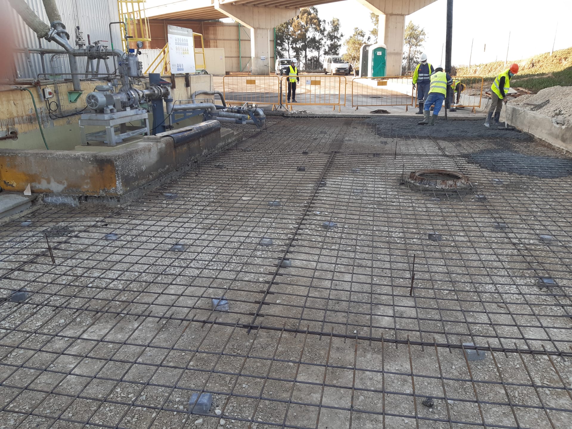 Processo de Pavimentação - Rampa