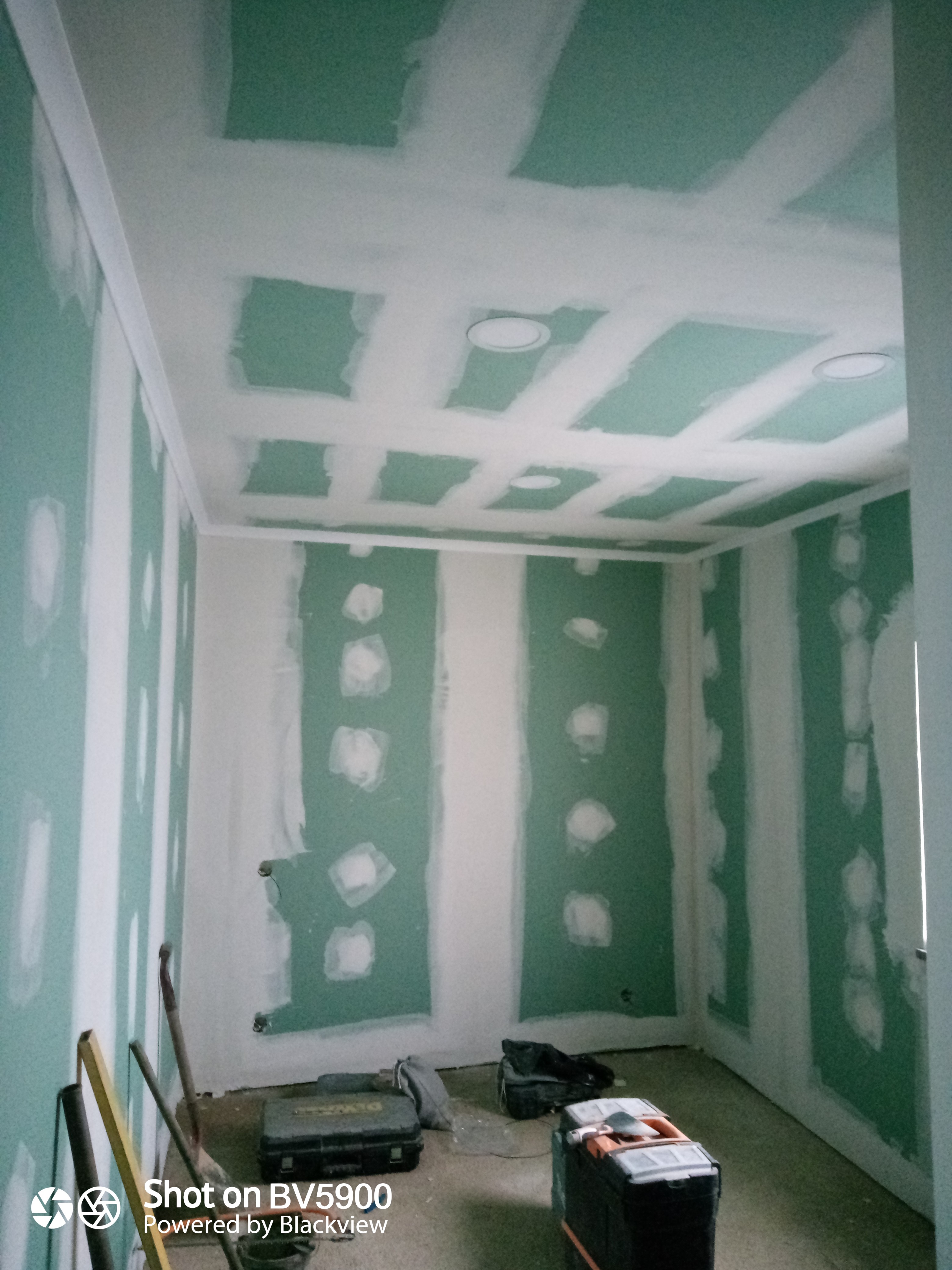 Colocação gesso cartonado