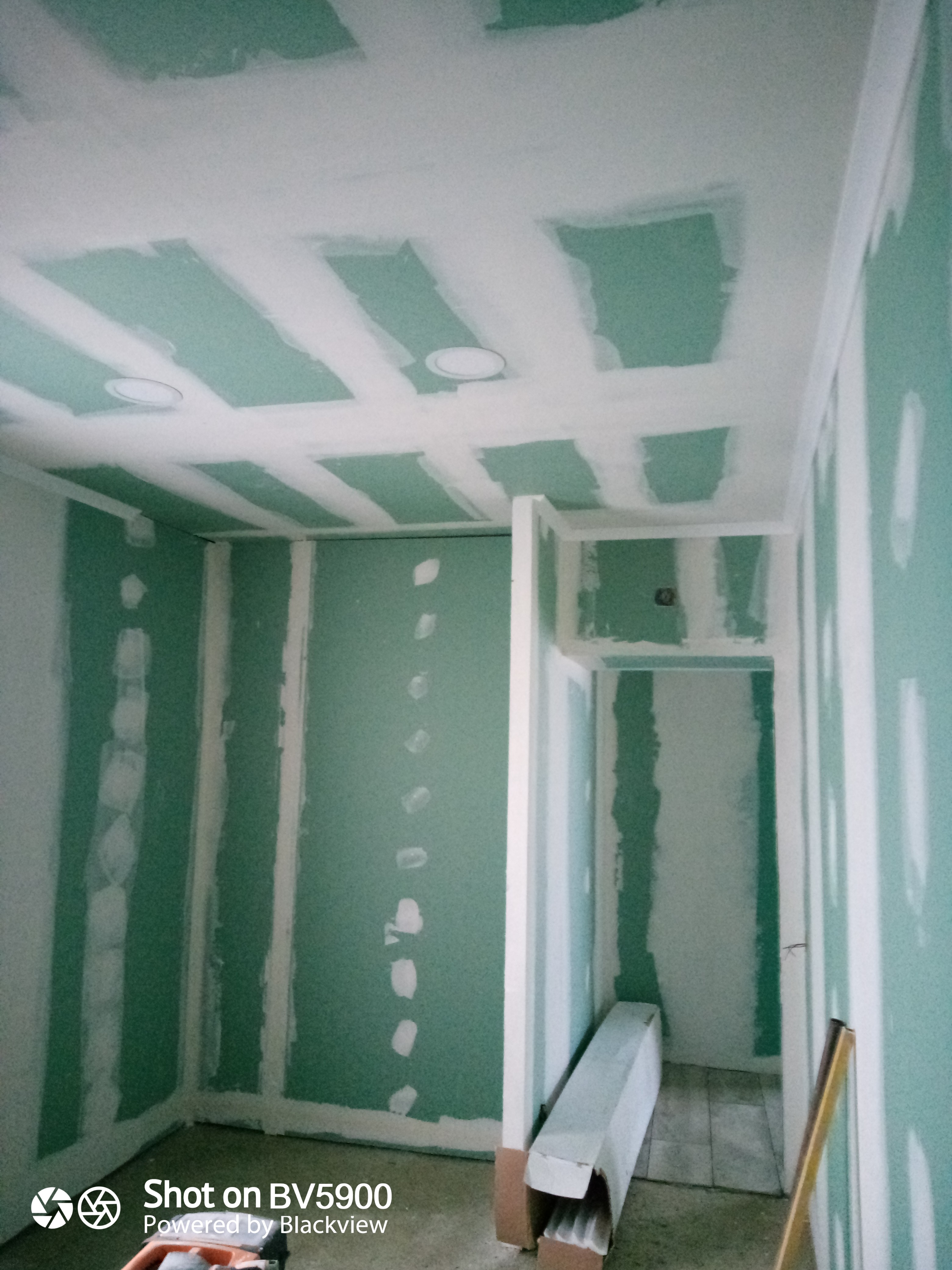 Colocação gesso cartonado