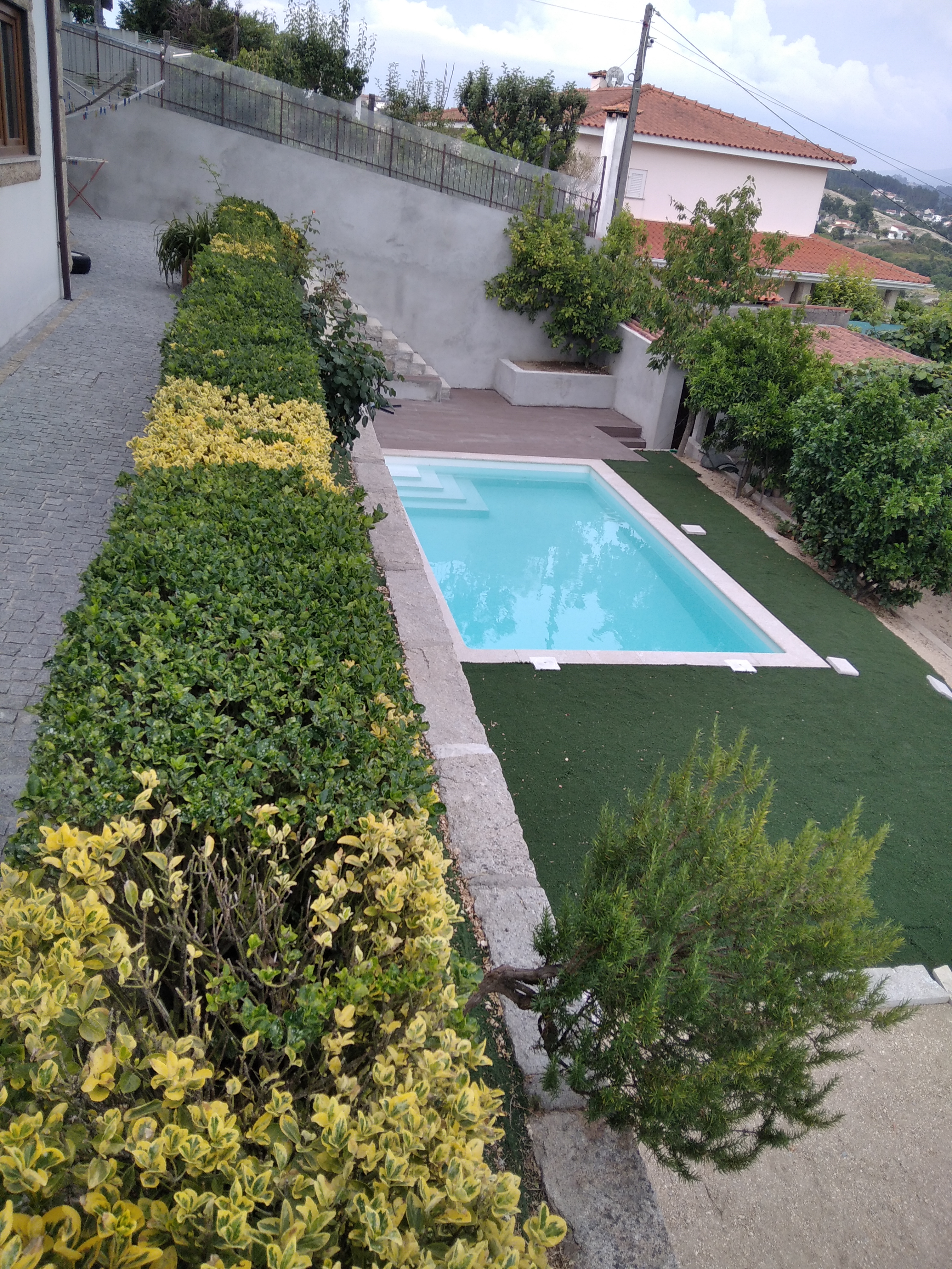 Construção piscina