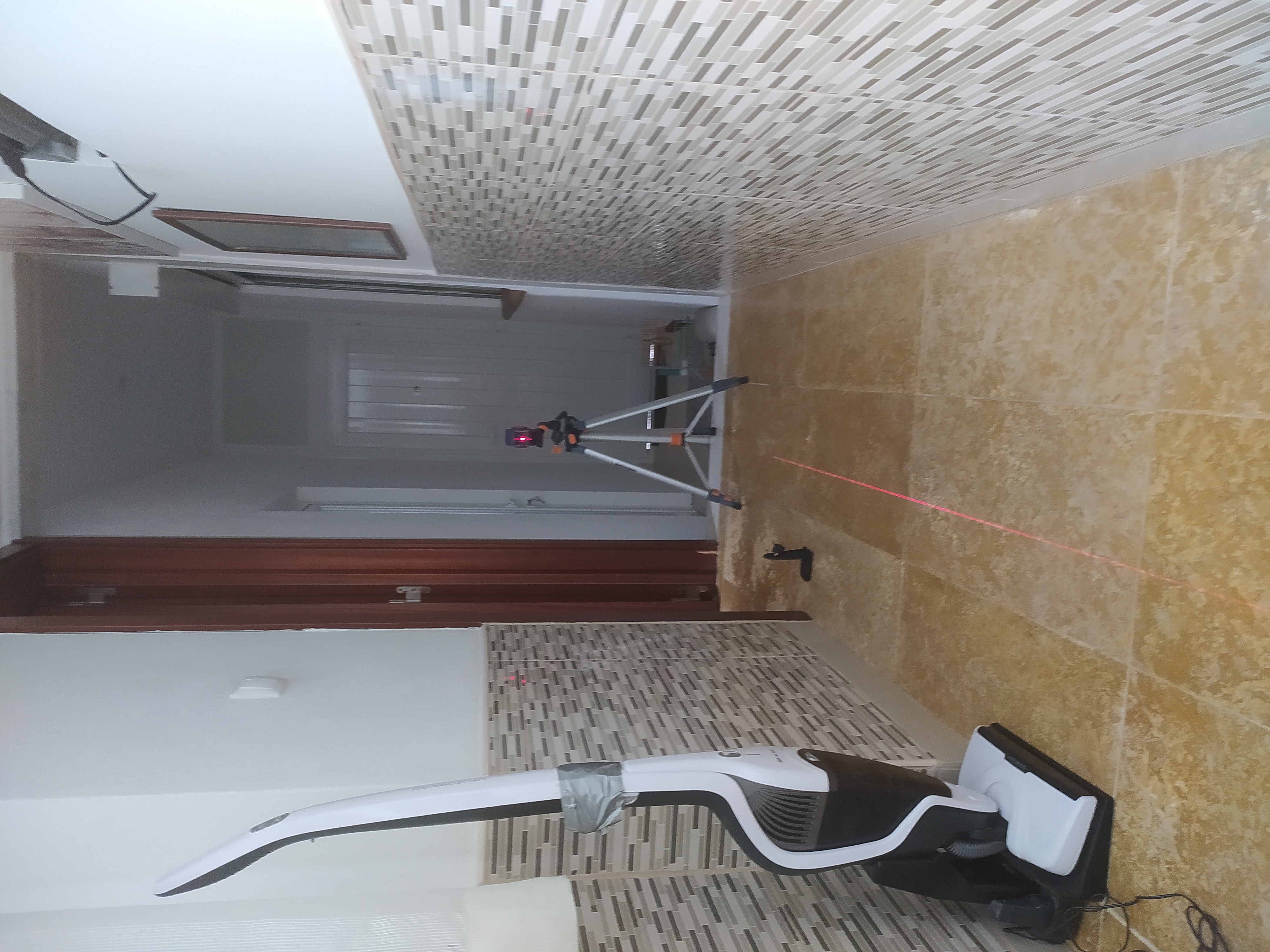 Antes do assentamento cerâmico