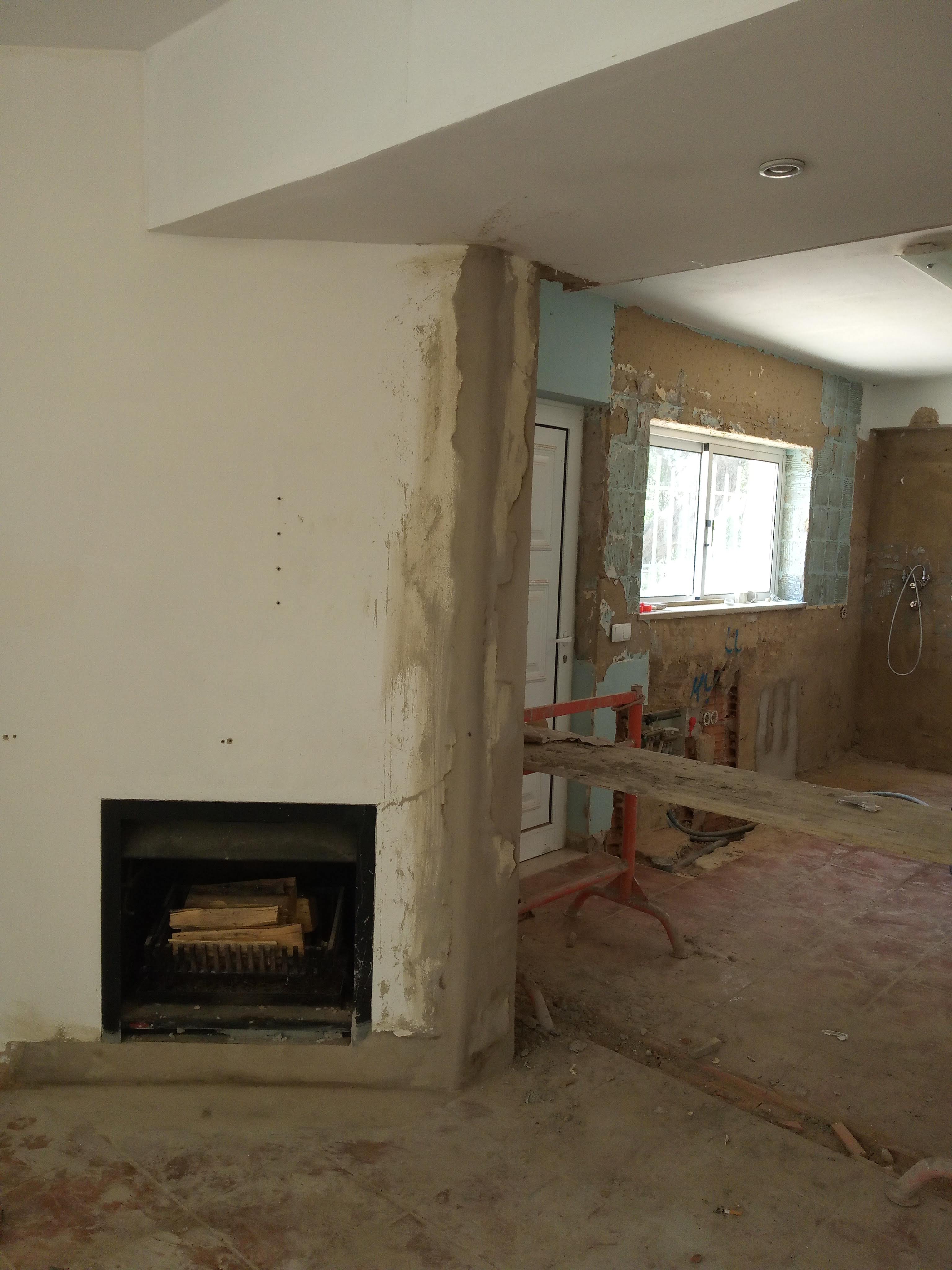 remodelação lareira
