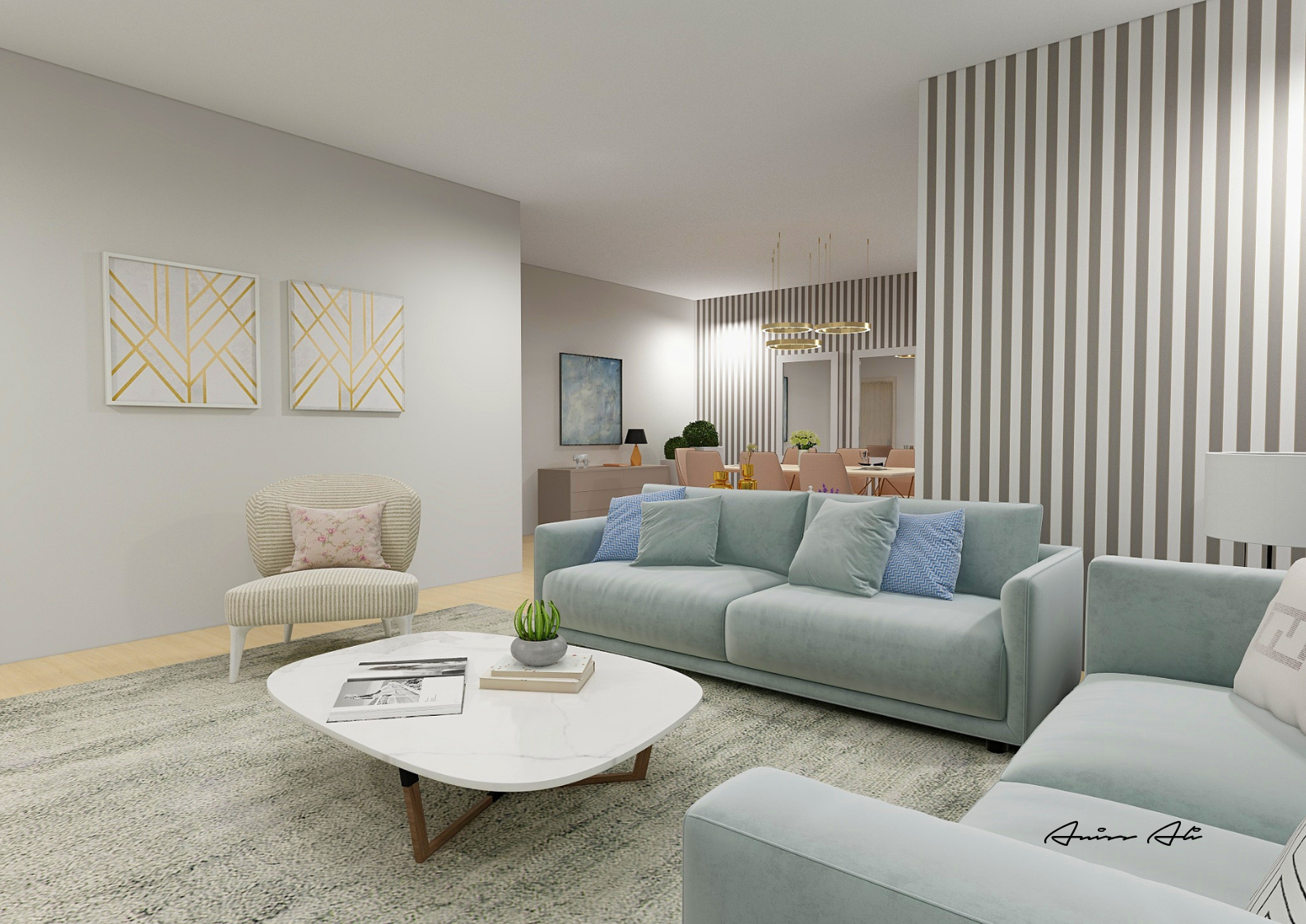 Projecto Sala Condomínio Varandas do Rio - Amora Seixal