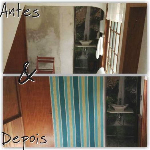 Colocação de papel de parede