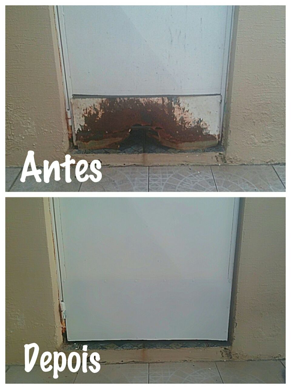 Reparação de porta externa