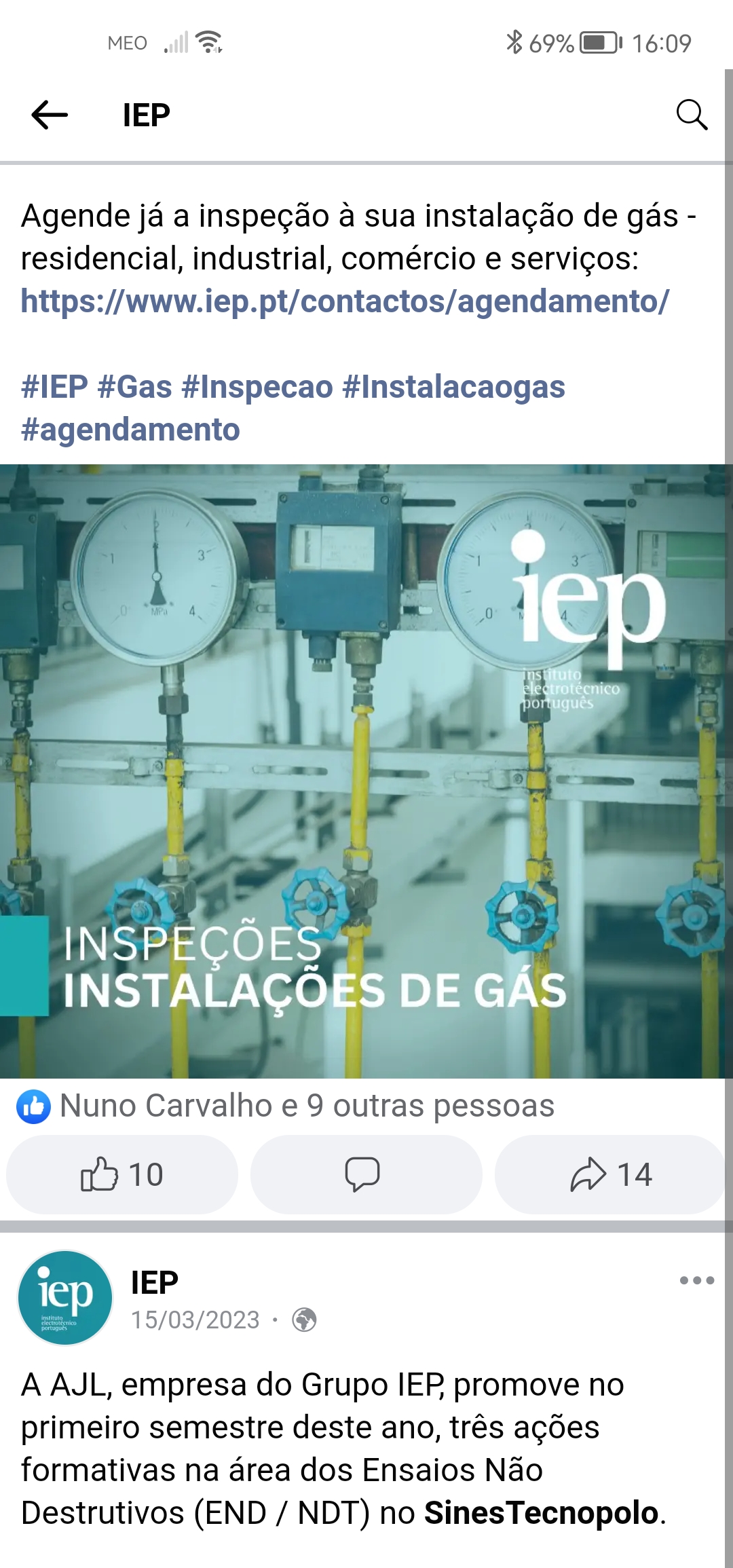 Certificações de Gás