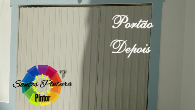 Trabalho finalizado de pintura de portão
