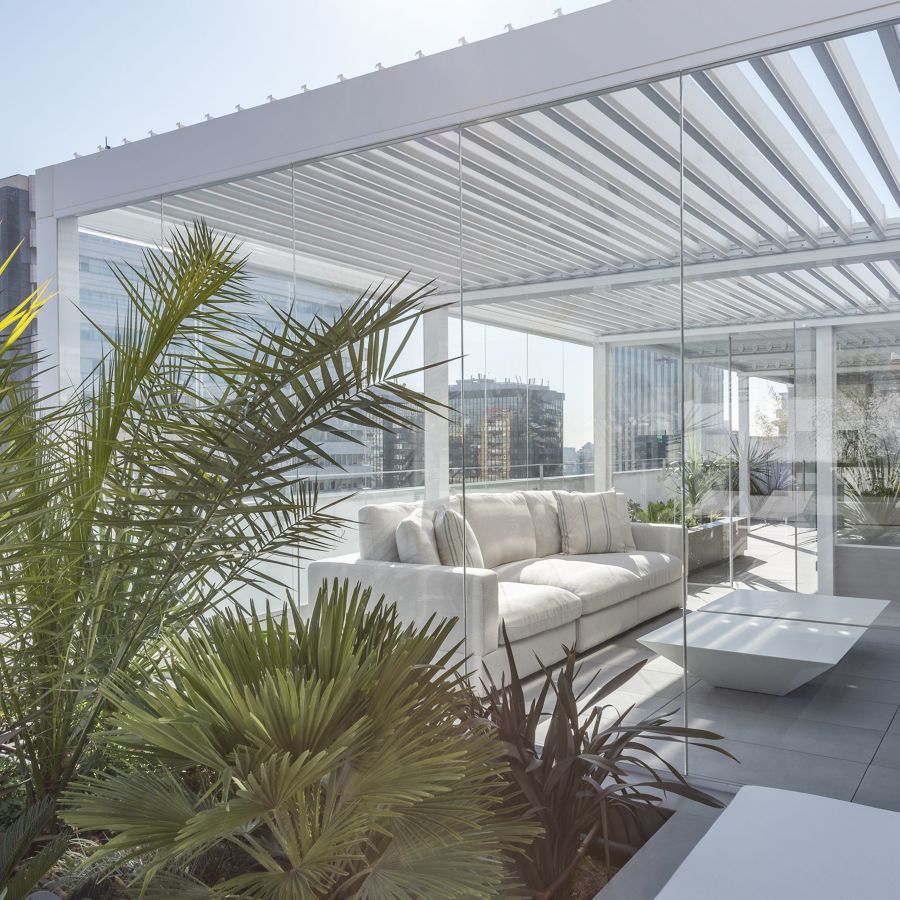 Fechar a varanda evita a sujidade