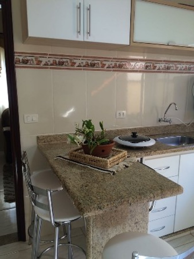 Armários da cozinha colocados