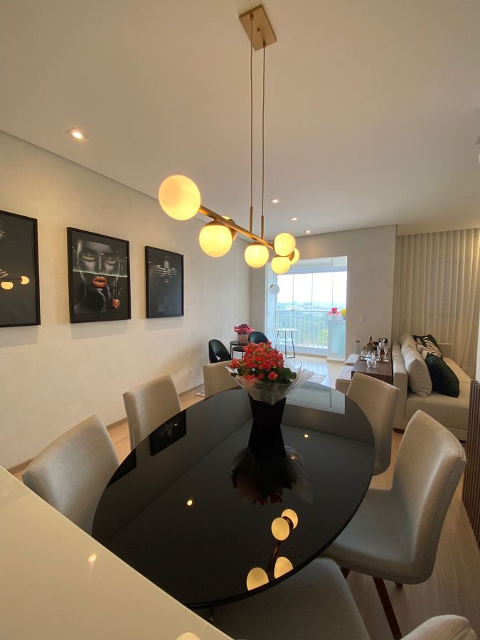 Colocação das luminárias e quadros