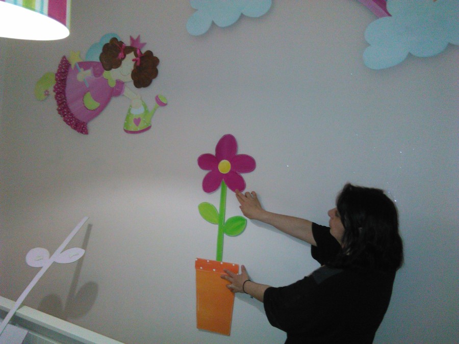 decoração de quarto infantil de menina em craft