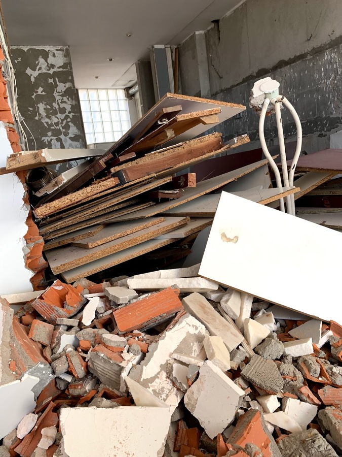 Durante a obra - Cozinha