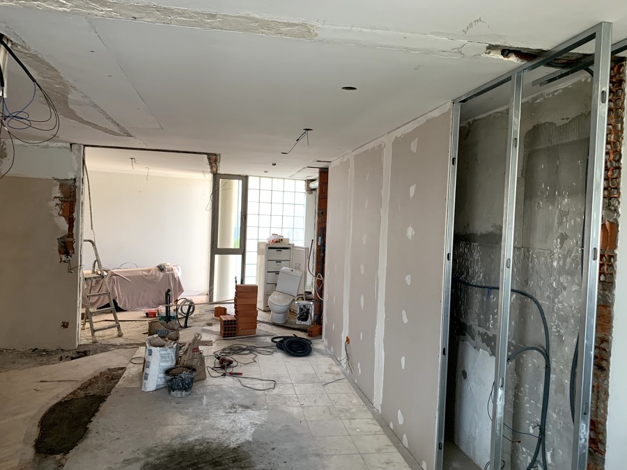 Durante a obra - Cozinha