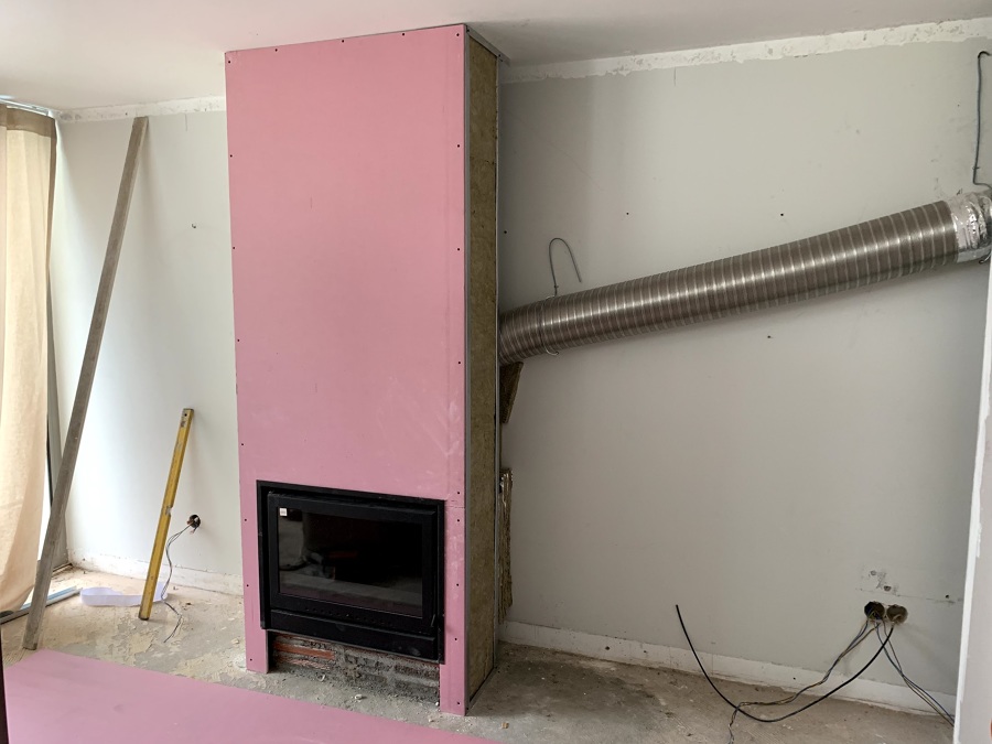 Durante a obra - Sala